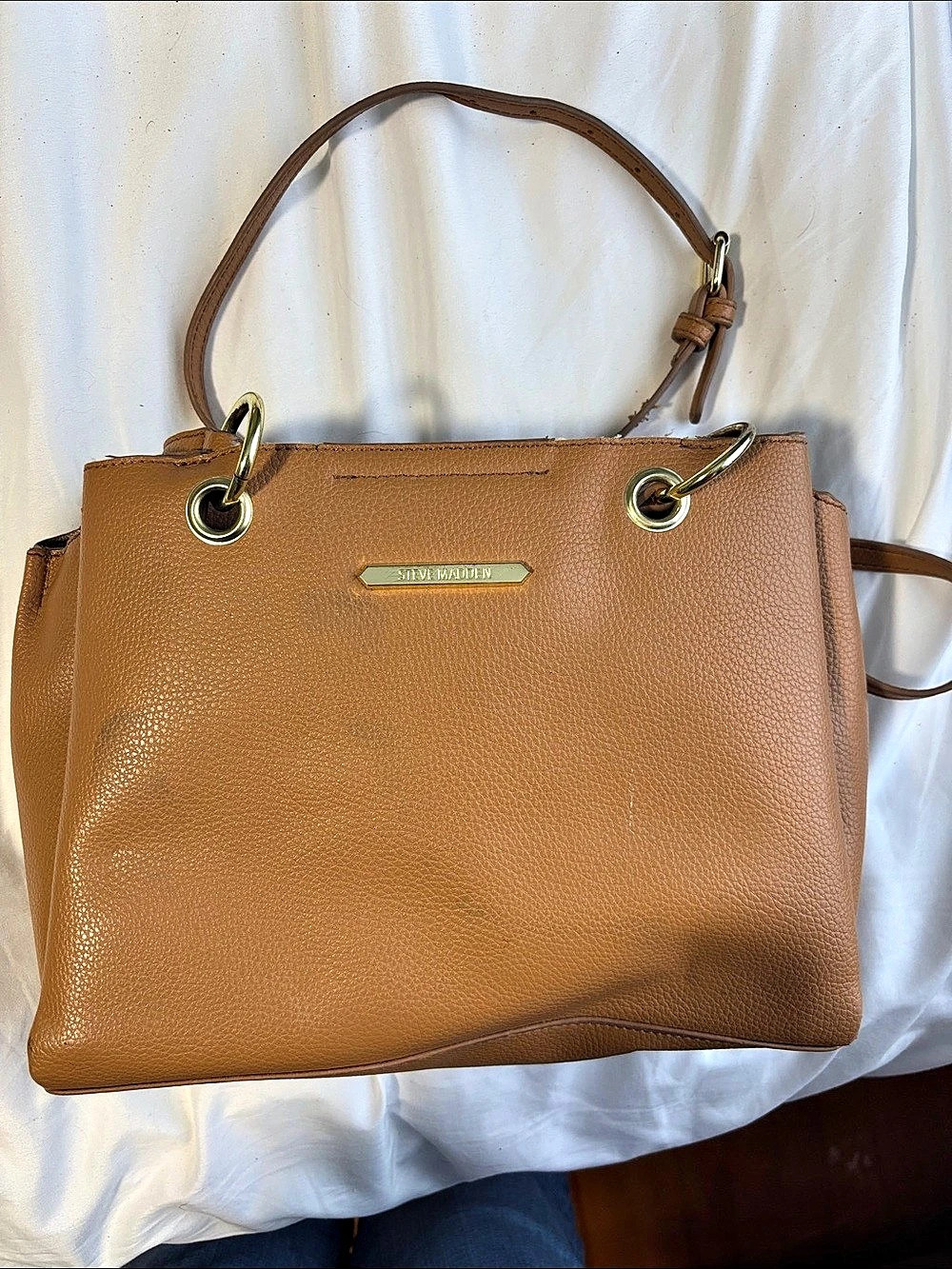 Steve Madden Structured Tote in Brown